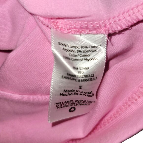 Free Assembly Shirt Polo Layering Coverup Pink Burgundy NWT Womans S JJ3443 - Picture 6 of 6
